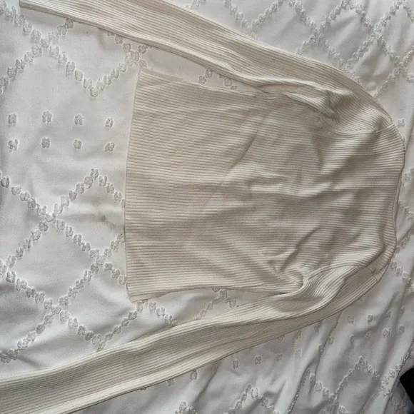 Abercrombie & Fitch Cream Ribbed Cardigan - Picture 7 of 7